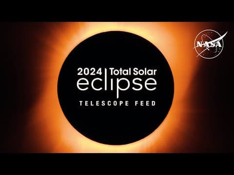 2024 Total Solar Eclipse: Through the Eyes of NASA (Telescope Feed) - YouTube
