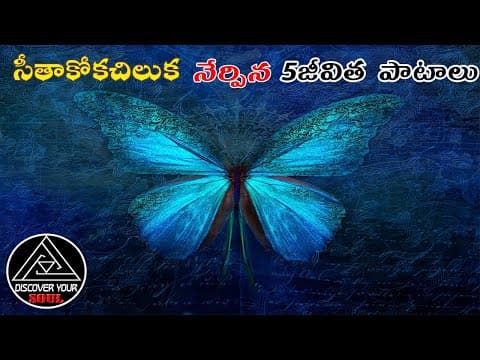 LIFE LESSONS WE CAN LEARN FROM A BUTTERFLY || Telugu motivation