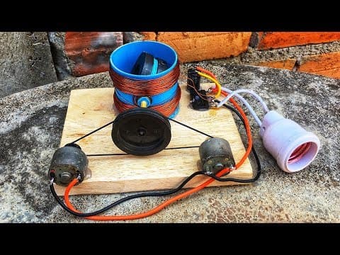 Electric 100% free energy motor kit with magnet  diy science experiment project