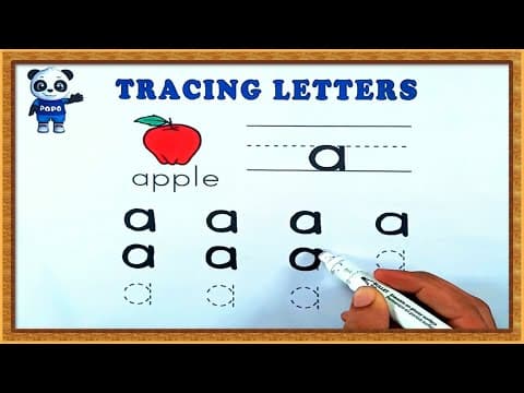 Tracing letters - tracing letters for kids - tracing alphabets - kids learning videos
