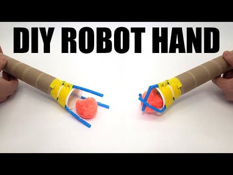 Make a Robotic Hand with Straws | Science Project