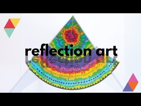 MATH ART PROJECT: Reflection Art for Kids