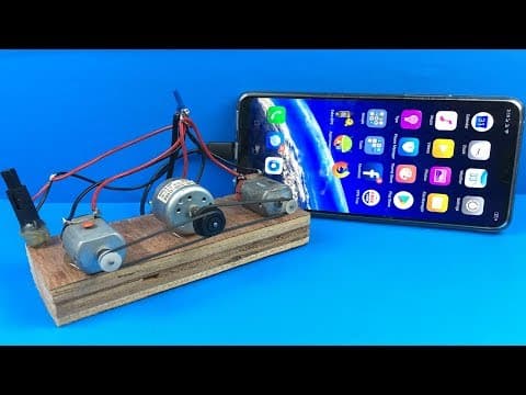 You Can Charge Your Mobile Phone Using Piezo Lgniter With DC Motors - 100% Free Energy Generator