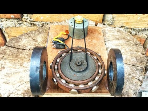 Electrical Engineering Free Energy Generator High Power DC Motor With Flywheel New Creative Idea