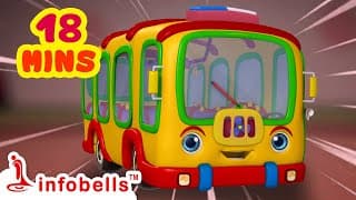 The Wheels On The Bus Go Round and Round - Bus Songs | Nursery Rhymes and Baby Songs