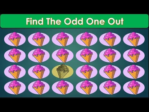 Find The Odd One Out in These Pictures? How Good Your Eyes#38 |Find The Odd emoji | Fruit Game|