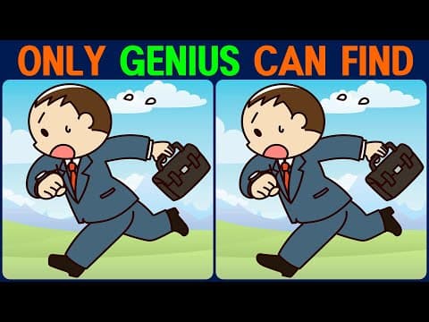 Brain exercise quiz! Find the difference between. For brain health!