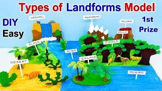 landform model making using cardboard