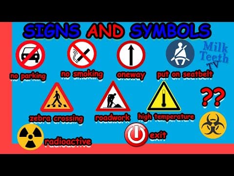 Most Common Signs and Symbols around us every Smart Kid and Parent must know | Signs Vocabulary