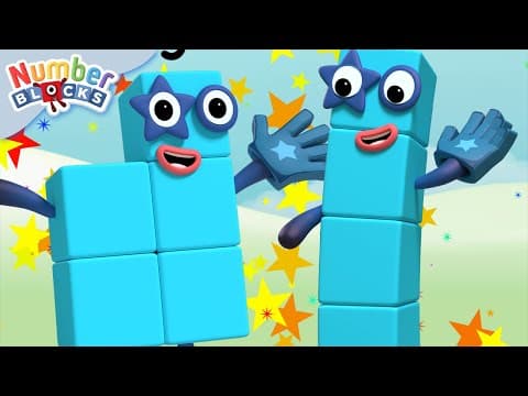 Stampolines | Every Numberblocks Shape 1 to 5 | Learn to Count
