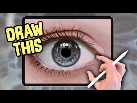 Ipad painting tutorial - you can paint a realistic eye