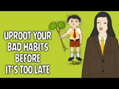 Uproot Your Bad Habits Before It's Too Late | Animated Moral Story For Kids With A Moral Saying