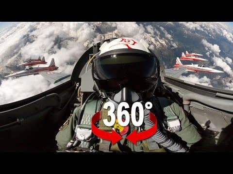 360° cockpit view-fighter jet-patrouille suisse-virtual reality i full documentary