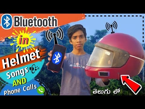 We fix a bluetooth to an helmet - make bluetooth helmet
