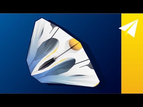 Flies over 100 feet! - my best paper airplane glider - how to make zenith