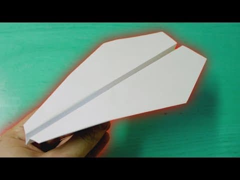 How to fold a paper airplane that flies long and far.
