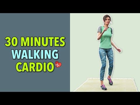 30 Minute Walking Cardio Workout – Knee-Friendly Exercise For Weight Loss