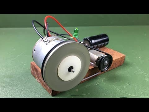 How to Make Free Energy Science Experiment Mini Self Running Machine Using DC Motors