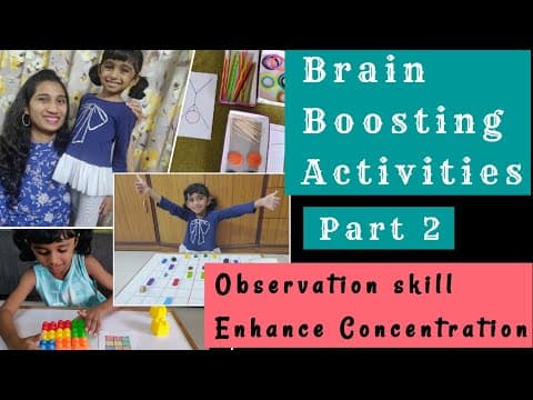 Brain Boosting Activities for Kids Part / Brain development Activity