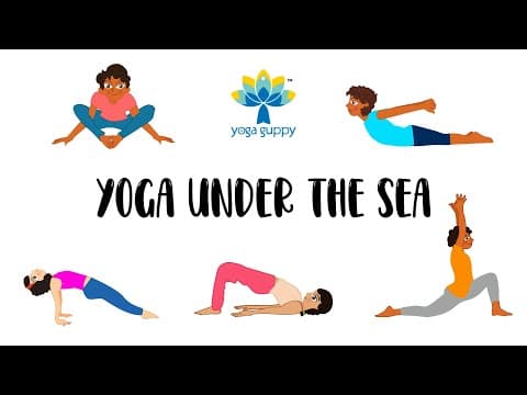 Easy Yoga Poses for Strength and Flexibility | Fun Facts about Underwater Animals | Yoga Guppy