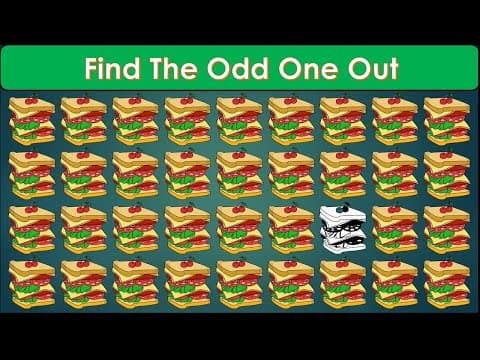 Find The Odd One Out in These Pictures? How Good Your Eyes#45 |Find The Odd emoji |