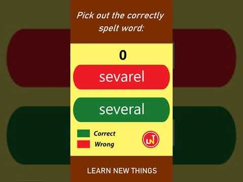 Commonly misspelled words quiz-pick out the correctly spelt word-english quiz #short