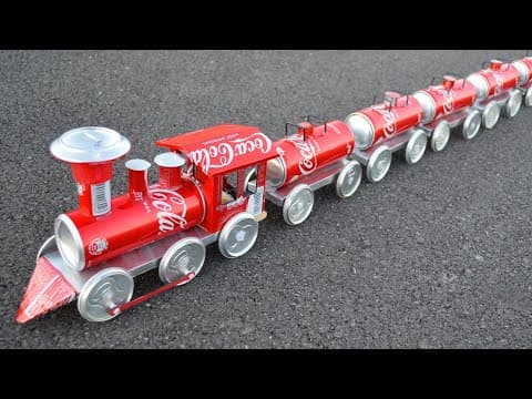 How to make a Steam Train out of Soda Cans
