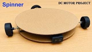 How to make spinner working model using DC motor | inspire award science project