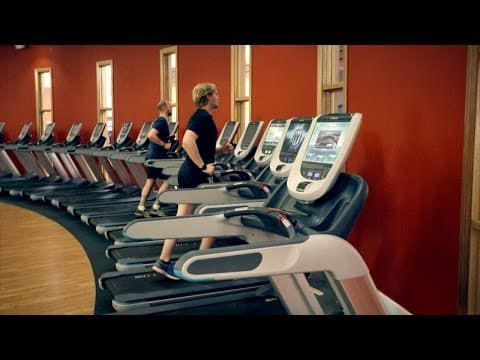 Inside a treadmill