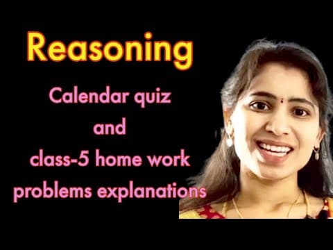Calendar All model problems with explanations || Reasoning Telugu || Competitive exams | Arithmetic
