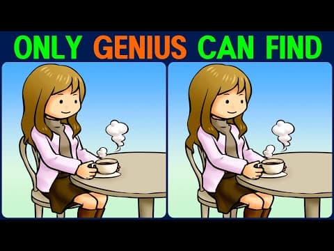 【Find the Difference】 A smart way to keep your brain healthy! Find the difference in 90 seconds!