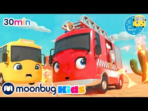 Beware of volcano eruption! more super buster kids cartoons and songs