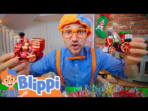 Blippi visits a christmas tree farm