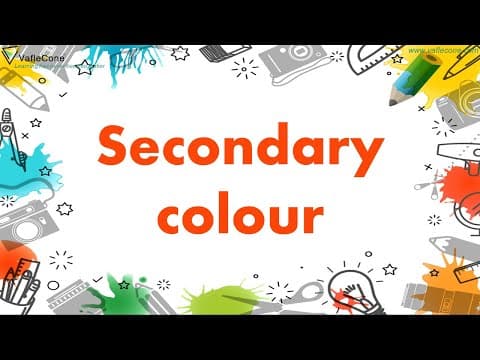 Secondary Colours l Colours for kids l learn about colours