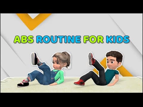 ABS ROUTINE FOR KIDS: LOW IMPACT EXERCISE | Kids Exercise