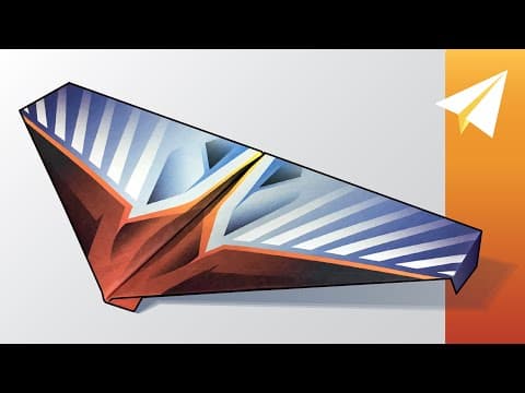 Best glider paper airplane flies forever! how to make cirrus