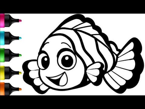 Fish Drawing, Painting, and Coloring for Kids | Let's Dive into an Underwater Adventure