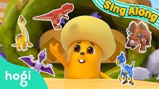 Five Little Dinos Jumping on the Bed｜Sing Along with Hogi｜No more jumping! Pinkfong & Hogi