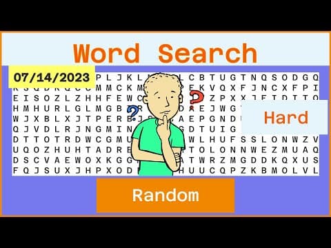 Word Search - Challenge  Ep590