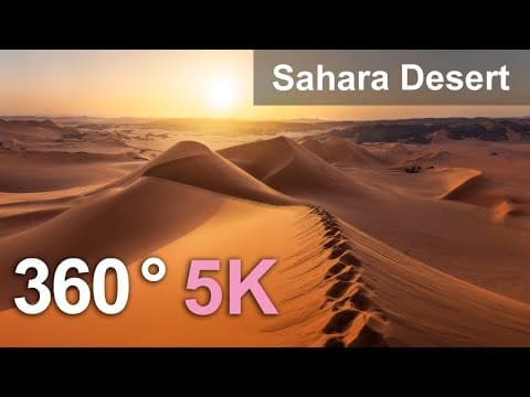 Sahara desert,algeria. aerial 360 video in 5k i full documentary