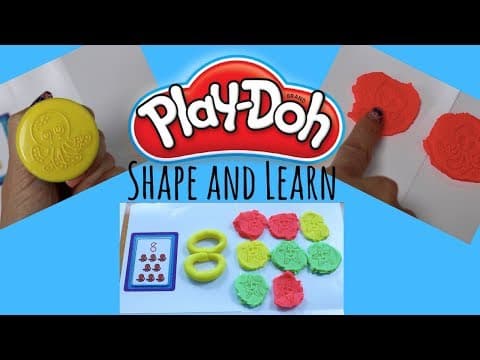Play-Doh Shape and Learn - Learn Numbers with Play-Doh Count To 10 Kids Learning Videos