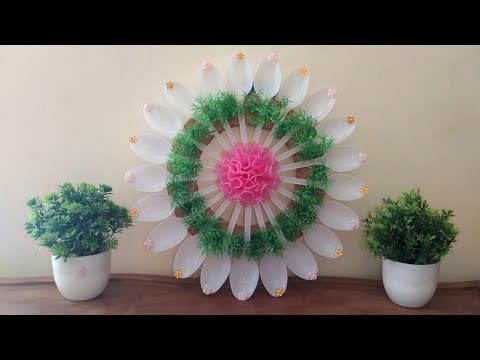Beautiful Wall Hanging Craft | Plastic Spoon Diy Craft | Diy Craft | How To Make Wall Decorative