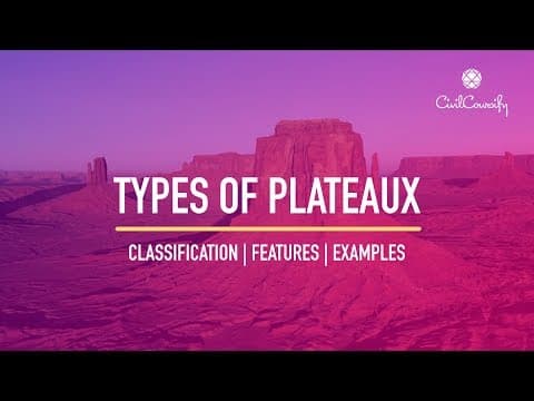 Types of plateaux definition examples