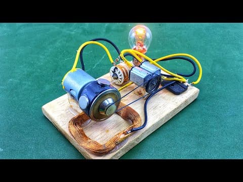 Free Energy Device 100% Generator With Magnet Using DC Motor Self Running