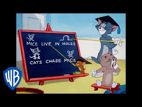 Tom and Jerry | A Lesson From Professor Tom | Classic Cartoon | WB Kids