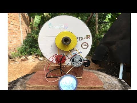 Amazing free energy generator using CD flat and DC Motor - How to make Self Runing Machine work 100%
