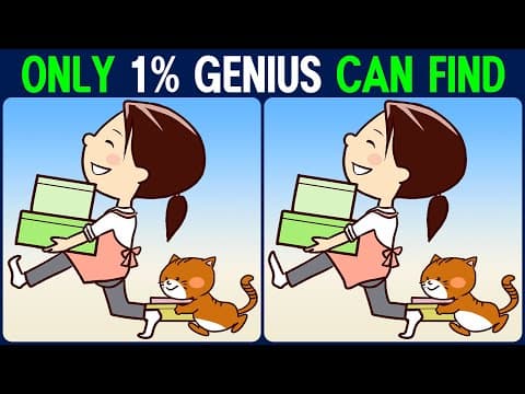 Brain exercise quiz! Find the difference between! │ Fun for the brain and increase concentration!