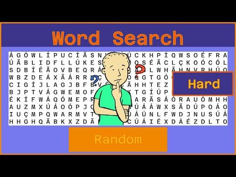 Word Search - Challenge  Ep972