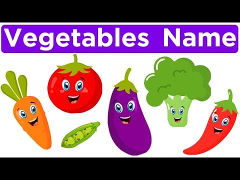 Vegetable Names in English-Vegetables name for Kids-Vocabulary For Kids
