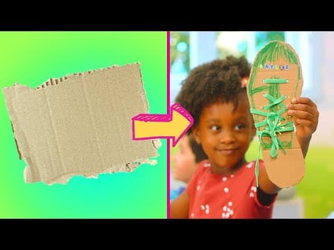 Craft Time: Shoe Tying Practice Boards | Crafts for Kids | Educational Videos for Kids | Tying Shoes